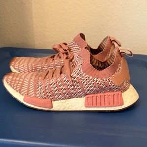 adidas Women's Pink and White Sneakers